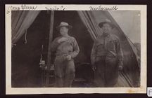 Two soldiers at Camp Glenn, NC